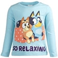 thumbnail image 2 of Camiseta Bluey de manga larga para niñas pequeñas paquete de 2 azul/amarillo, 2 of 7