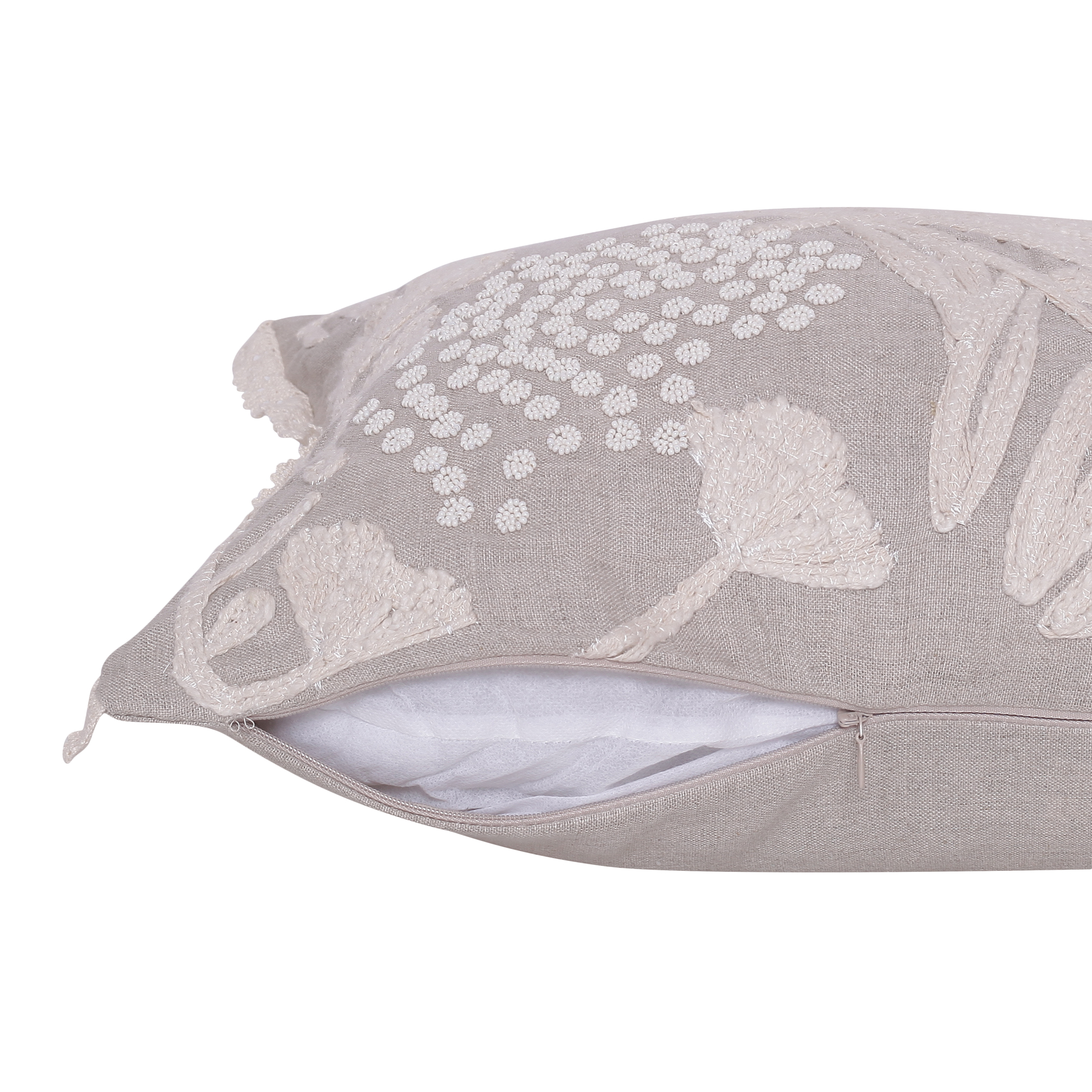 Harlow Hill Paul 16" x 24" Taupe/Beige Floral Linen Adult Decorative Throw Pillow Cover