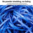 thumbnail image 4 of Glitter Raffia Paper Shreds & Strands Shredded Confetti for DIY Gift Wrapping & Basket Filling - Sapphire blue, 4 of 5