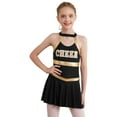 thumbnail image 2 of TTAO Robe de Ballet Sans Manches à Sequins pour Filles Enfants Robe de Danse Salsa Tango Rumba pour Jouer Cheerleading Noir 14, 2 of 7