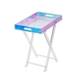 thumbnail image 3 of Lipstore Table Pliante en Acrylique Plateau de Souper Meuble Table à Manger Robuste Table de Camping Multicolore, 3 of 8