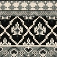 thumbnail image 5 of SAFAVIEH Veranda Dogon Southwestern Indoor/Outdoor Area Rug, 5'3" x 7'7", Black/Beige, 5 of 6