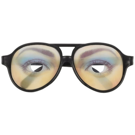 

Hemoton Halloween Trick Toy Female Funny Eyes Glasses Prank Disguise Eyeglass Party Props