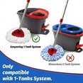 thumbnail image 3 of O-Cedar EasyWring Spin Mop Replacement Head, Microfiber Refill, 1 Count, Machine Washable 20 Pack, 3 of 9