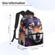 thumbnail image 2 of Fotbe Colorful Wolf Head A Mochila Ligera Casual para Laptop para Hombres y Mujeres, Mochila Impermeable de Uso Diario, Mochila para Universidad, 2 of 6