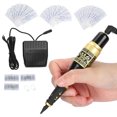 thumbnail image 3 of Kit de tatuaje completo profesional, máquina de tatuaje profesional pluma de tatuaje con agujas de i abios de cejas(Negro + Dorado) conjunto de máquina Spptty pestañas bordadas, 3 of 7