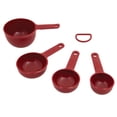 thumbnail image 2 of Juego de tazas medidoras KitchenAid Universal de 4 piezas, color rojo imperio, 2 of 6