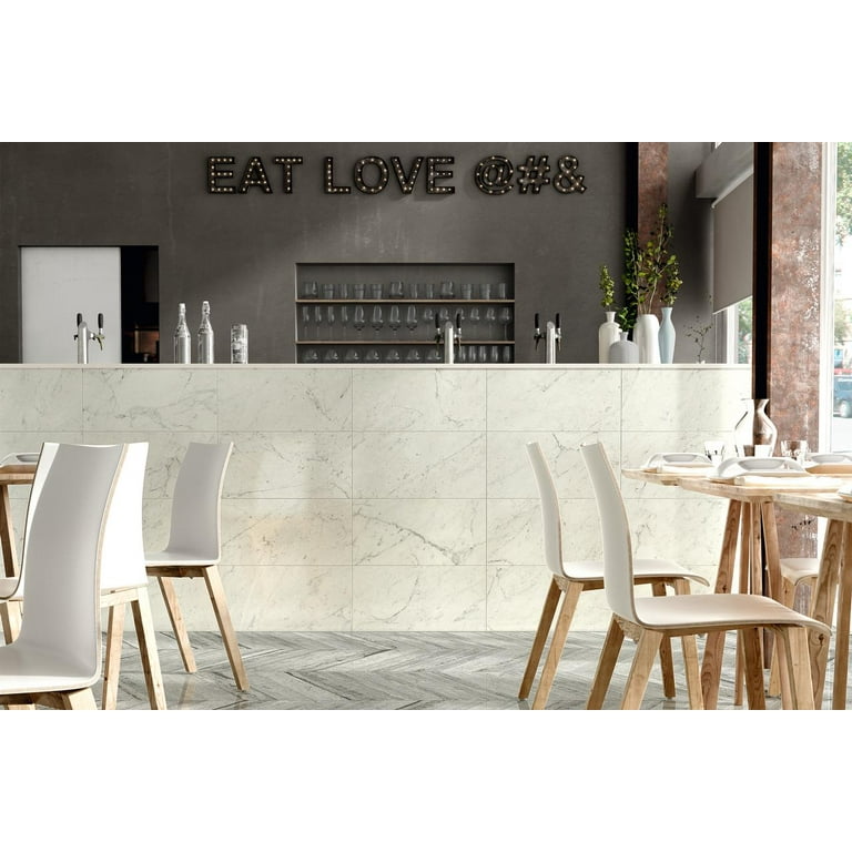 Classic 2.0 Stone Look 12-in x 24-in Polished Porcelain Tile in Travertino Grigio (15.76 SqFt/Ctn) Classic 2.0 Stone Look 12-in x 24-in Polished Porcelain Tile in Travertino Grigio (15.76 SqFt/Ctn)