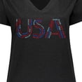 thumbnail image 4 of Inktastic USA Fourth of July State Names Women's Plus Size V-Neck T-Shirt, 4 of 5
