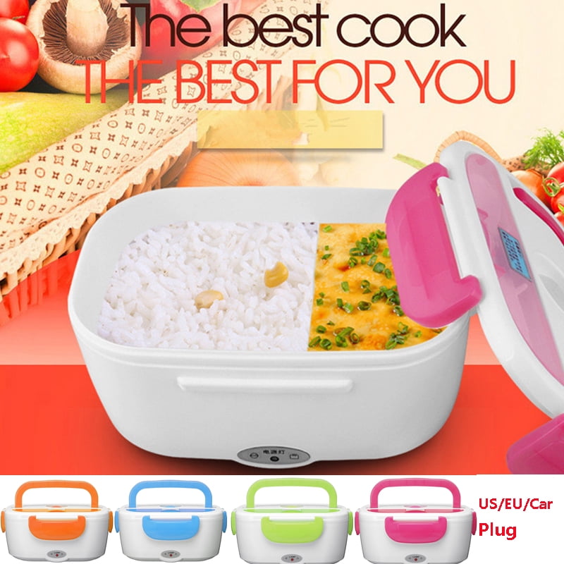 1.5L Portable Electric Heated Lunch Box Set Lunch Container Kitchen Storage Box