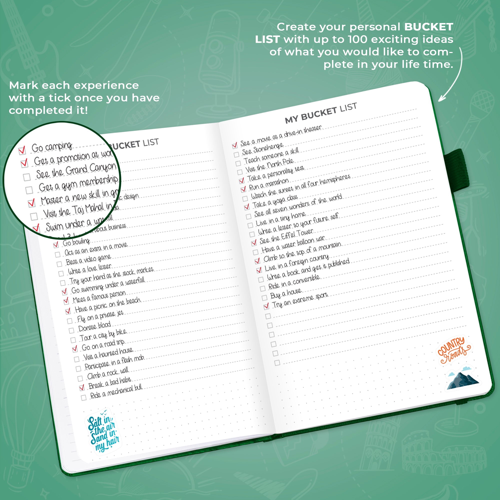 Clever Fox Bucket List Journal