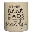 thumbnail image 3 of The Best Dads Get Promoted To Grandpa 11oz Coffee Mug with Stripes, 3 of 4
