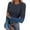 *Dark Blue 01, variant on Long Sleeve T Shirts for Women ,Crew Neck Thermal Shirts ,Ribbed Knit Slim Fit Tee with Print Black 06,Womens Plus L