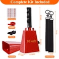 thumbnail image 4 of cyrico 2 Pack Cowbells for Sporting Events, 10 Inch Metal Loud Cowbell with Handle for Football Games, Cheering Hand Bell, Outdoor & Event Noise Maker, 4 of 7
