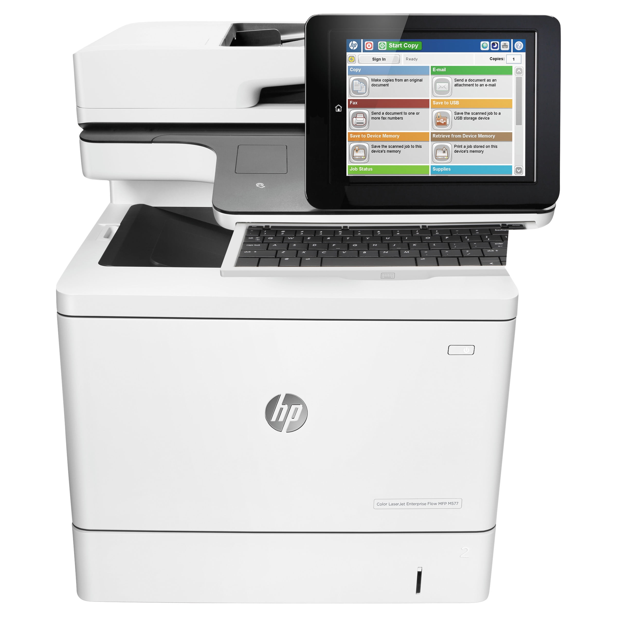HP Color LaserJet Enterprise Flow MFP M577z Wireless Printer, Copy Fax Print Scan by HP