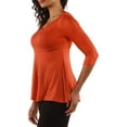 thumbnail image 2 of Women's Sublime Silky Black Tunic Top, 2 of 4