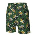 thumbnail image 6 of Uemuo Cartoon Car Pattern Men's Swim Trunks Hawaiian Beach Bathing Suit Swimsuits Beach Quick-Dry Shorts with Pockets-Small, 6 of 9