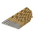 thumbnail image 3 of 13pcs Left Handed Drill Bit Set M2 HSS with Titanium Nitride Coating (1/16" - 1/4"), 3 of 7