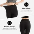 thumbnail image 3 of High Waisted Leggings for Women - Full Length Capri Buttery Soft Yoga Pants for Workout Athletic, 3 of 7