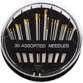 thumbnail image 1 of Agujas de coser, agujas de mano, 30 agujas de coser, agujas de coser a mano, agujas de bordar, incluidas todas las longitudes necesarias para coser a mano (3,1 cm a 5,5 cm)., 1 of 5