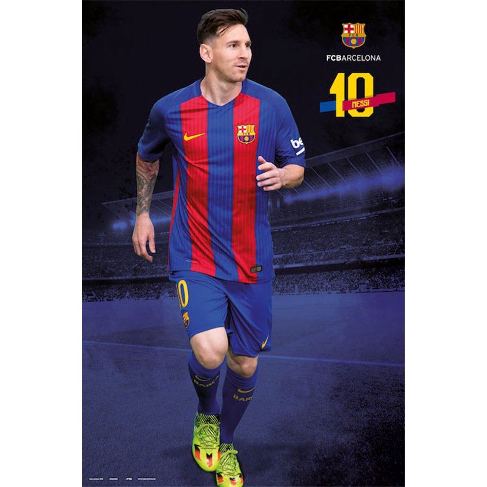 FC Barcelona - Soccer Poster / Print (Lionel Messi #10 - 2016/2017
