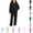 Black, variant on YOUYEDIAN Girls 2 Piece Sweatsuit Casual Hooded Zipper Fleece Jackets Athletic Soft Elastic Waist Sweatpants
