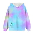 thumbnail image 4 of UYYX Girl Clothes Size 10-12 Hoodies For Teens Girls Girls Casual Long Sleeve Hoodies Cute Oversized Pocket Sweatshirt Tops 3-4 Years, 4 of 5