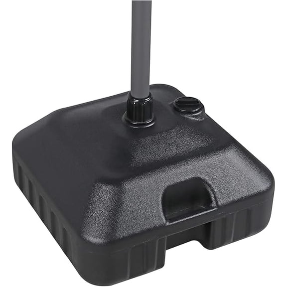Patio Umbrella Base, Outdoor Market Umbrella Stand, Water or Sand Self-filled , Not Included, Black Square