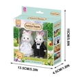 thumbnail image 4 of Children's Doll Furniture, Miniature Dollhouse Accessories, 1:12 Scale Forest Family Play Set, Removable Fabric Clothing, Pretend Play for Kids Age 3 and Up, Educational Role-Playing Toys, 4 of 9