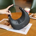thumbnail image 3 of Bolso de media luna de cuero genuino, bolso de hombro debajo del brazo de alta calidad, bolso de lujo elegante de diseñador de marca para mujer, bolsos de mano para mujer, 3 of 5