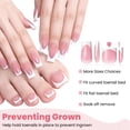 thumbnail image 6 of French Tip Press On Nails 60 Pcs, Medium Square Fake Nails - White Tip Acrylic False Nails for Fingers Toes, Reusable DIY Manicure Kit for Women, 6 of 7