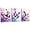 3 Piece Butterfly Canvas Wall Art - 1, variant on ZHONGYUTONG 3 Piece Purple Butterfly Canvas Wall Art Butterfly Pictures Wall Decor Watercolor Painting for Girls Room Decor Framed (11.00" x 14.00" x 3PCS)
