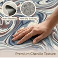 thumbnail image 6 of ODIKA 6'x9' Washable Area Rug Front Fluid Door Subtle Drifting Motifs Bedside Beige Ru Skid for Queen Size Bedroom, Under Bed, Master Suite, Easy Care, Non-Shedding, 6 of 7