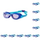 thumbnail image 3 of Gafas de natación Greeniant Clear View de alta definición Correa ajustable Anillo Azul morado 10Conjunto, 3 of 6