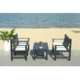 thumbnail image 5 of Safavieh Burbank Outdoor Contemporary 4 Piece Living Set with Cushion, 5 of 11