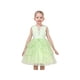 thumbnail image 2 of Vestido de Niña Verde Mariposa Lentejuelas Capa Tul sin Mangas Verano Princesa 6 Años, 2 of 7