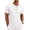 White, variant on Cmfcve Ribbed Henley T-Shirt for Men Short Sleeve Slim Fit Muscle Shirt Cotton Casual Button Tops