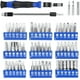 thumbnail image 2 of Kit de destornilladores de precisión ORIA, 60 en 1 con 56 puntas, juego de destornilladores magnéticos con eje flexible, varilla de extensión para teléfono móvil, smartphone, consola de juegos, tablet, 2 of 3