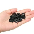 thumbnail image 5 of Uxcell M5 Nylon Flat Washer, 200 Pack 5mm ID 15mm OD 1mm Thick Sealing Spacer Gasket Ring, Black, 5 of 6