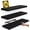 Black, variant on Ophanie 22.5 inch 3 Pack Wood Floating Shelves, Hanging Float Shelf for Wall Mounted Decorative Shelves, 6.7 x 23 Inch, Set of 3, Black
