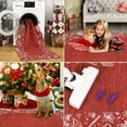 thumbnail image 7 of Garvee 5'x7' Christmas Area Rug Scalloped Carpet, Washable Rug Non-Slip Soft Rugs Low Pile Foldable Xmas Decorative Floor Mats for Living Room Bedroom Home Decor, Red, 7 of 7