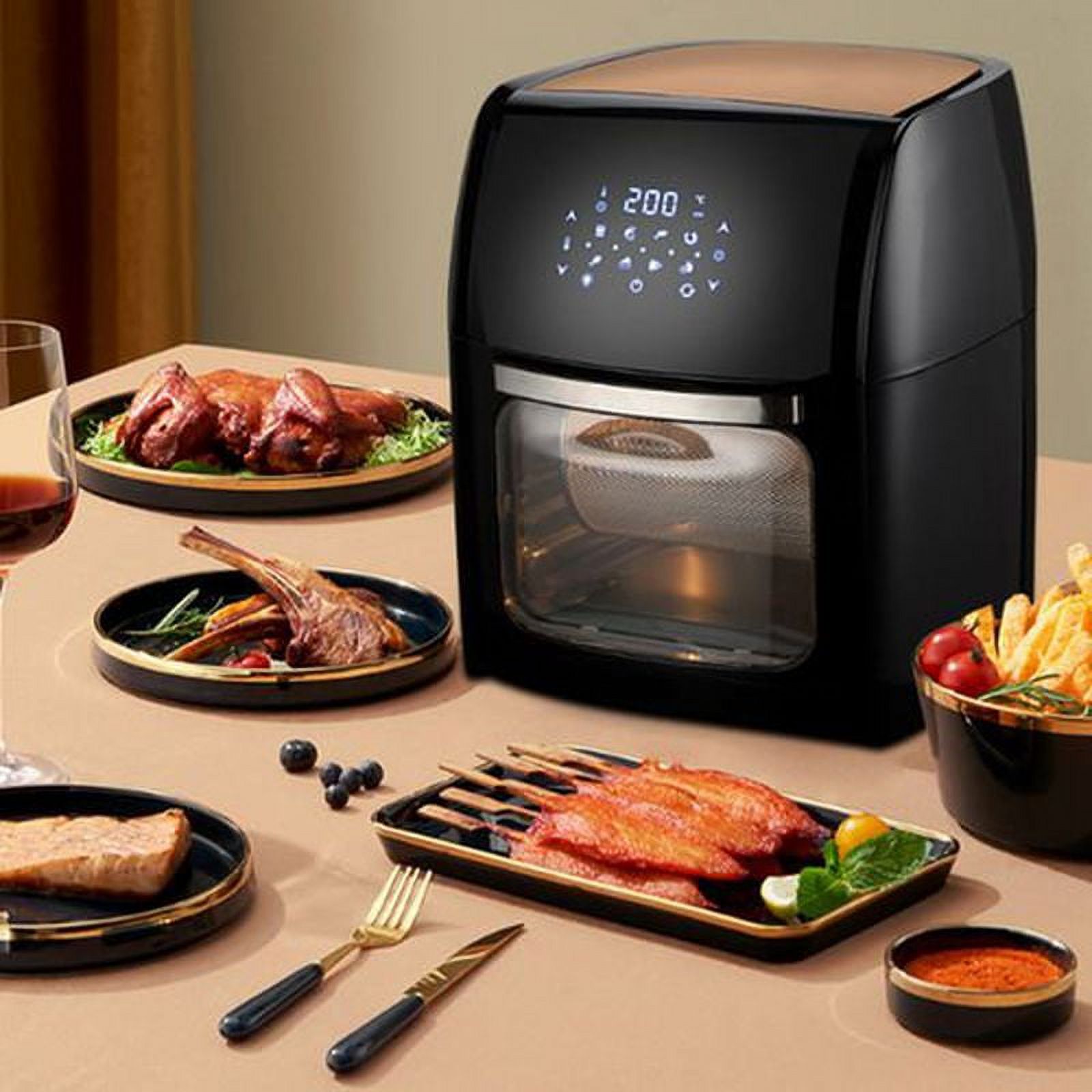 SOSPIRO 16.9qt Air Fryer Oven,1800W 8-in-1 Digital Large Air Fryer Countertop Oven, Rotisserie, Dehydrator and Baking Combo Oven - image 5 of 10
