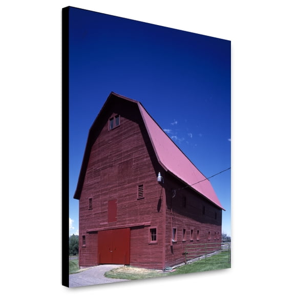 Canvas Print: James Buckles Red Barn, Joseph, Oregon, 2009