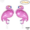 2 Giant Flamingo Helium Balloon - Pack of 2 | Pink Flamingo Mylar Foil Balloon | Flamingo Party Supplies | Flamingo Birthday Party | Flamingo Decor for Bridal and Baby Shower