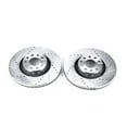 thumbnail image 2 of Power Stop Front Pair of Drilled and Slotted Brake Rotors EBR648XPR Fits 2000 Audi A8, 2 of 4