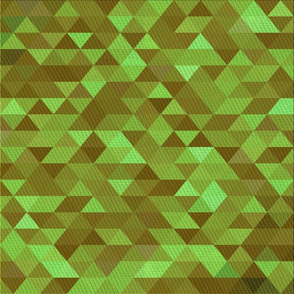 Ahgly Company Indoor Square Patterned Dark Yellow Green Area Rugs, 5' Square