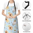 thumbnail image 6 of Lsque Cute Gnome Bee Collects Honey Waterproof Apron Chef Aprons for Men Heavy Duty Chemical Work Apron Extra Long Grilling Aprons with Adjustable Bib Apron, 6 of 9