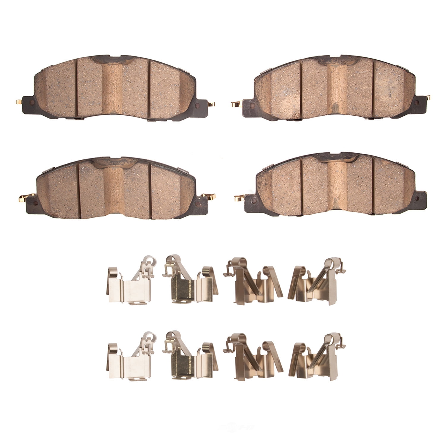 Dynamic Friction Company 1551-2230-01 DFC 5000 Advanced Brake Pads - Ceramic and Hardware Kit - OE