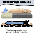 thumbnail image 4 of KSIIA 35in Dog Bed for Large Dog Orthopedic Crate Bed with Removable Washable Cover Egg-Crate Foam, Dark Grey, 4 of 8