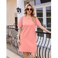 thumbnail image 6 of Ekouaer Nightgowns for Women Cotton Sleep Shirts Tshirt Nightshirt Casual Sleepdress Sleepwear with Pockets, 6 of 6